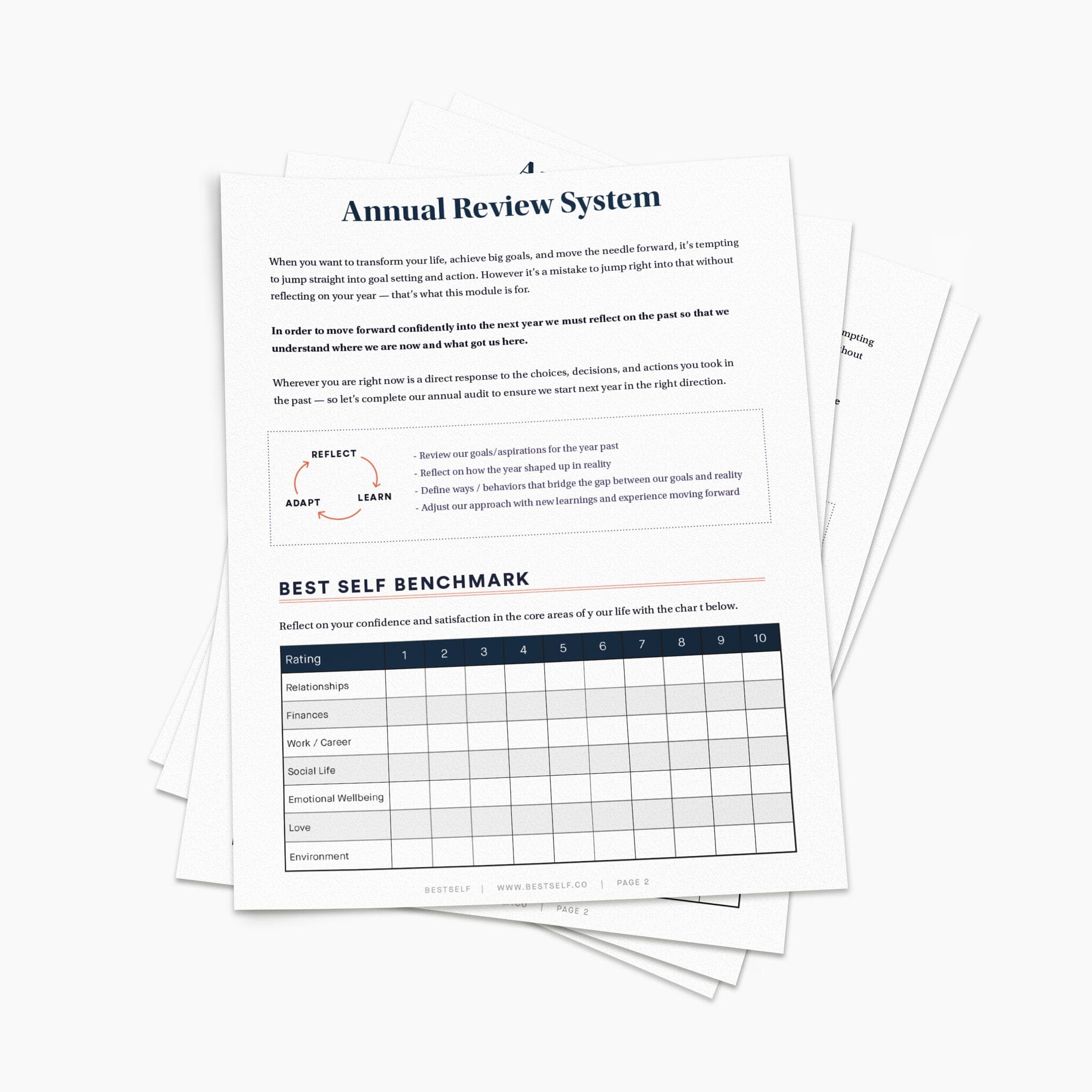 Annual Review Workbook (Digital Download) Digital Download Personal Growth