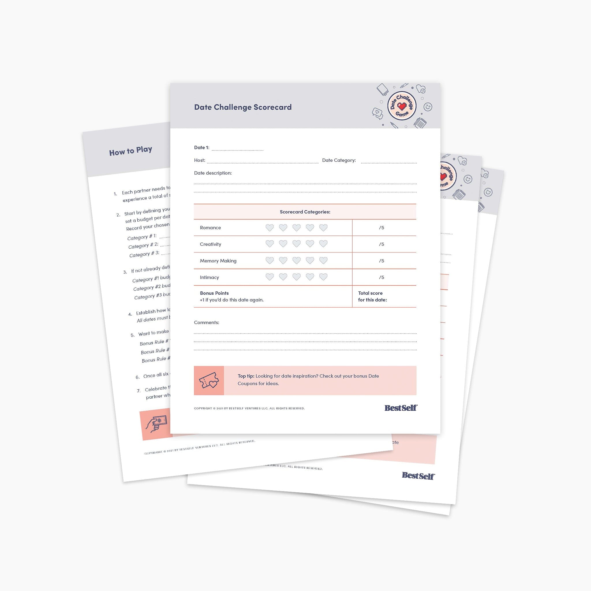 Date Challenge Game (Digital Download) Digital Download Romantic Connection