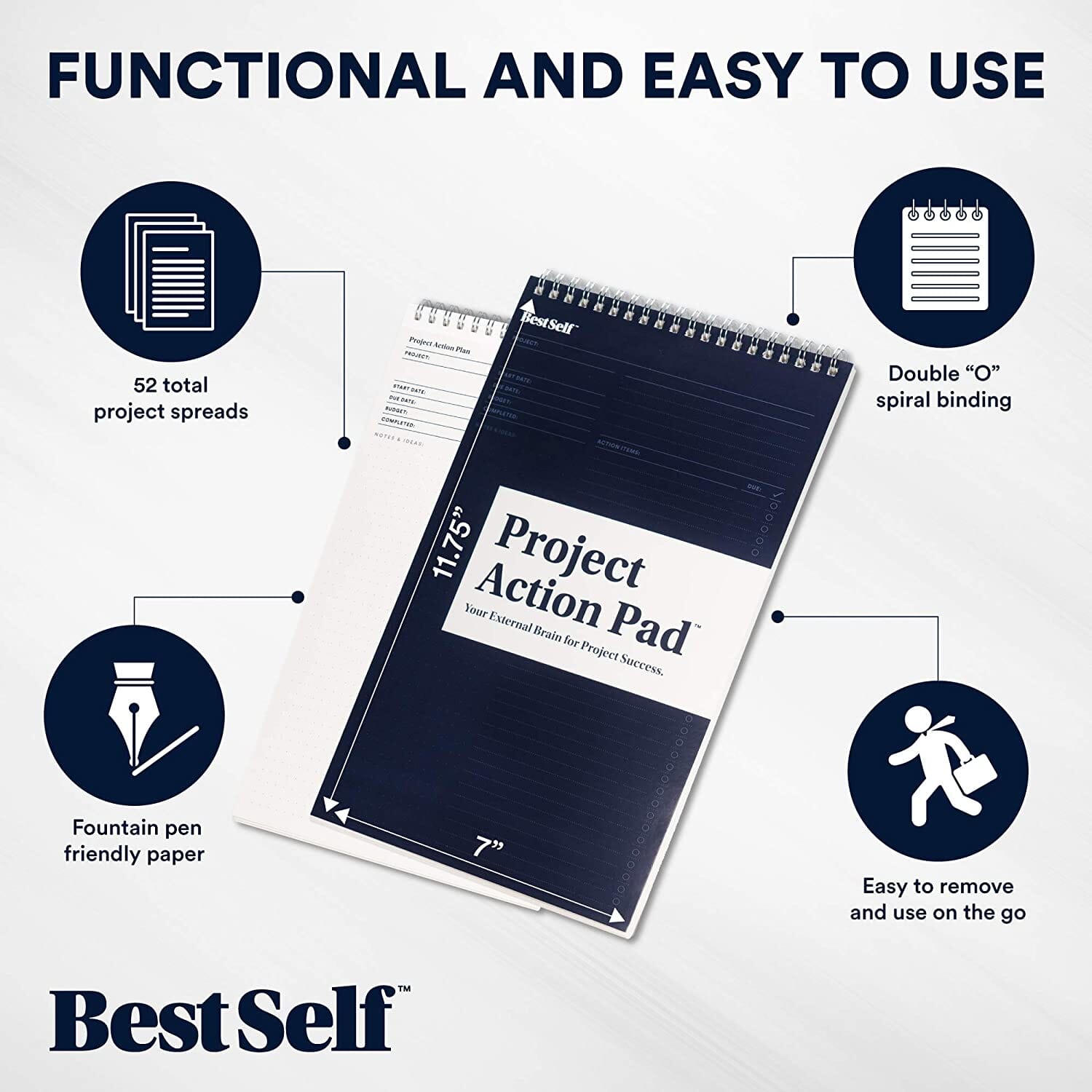 Project Action Pad Notebooks & Notepads Personal Growth