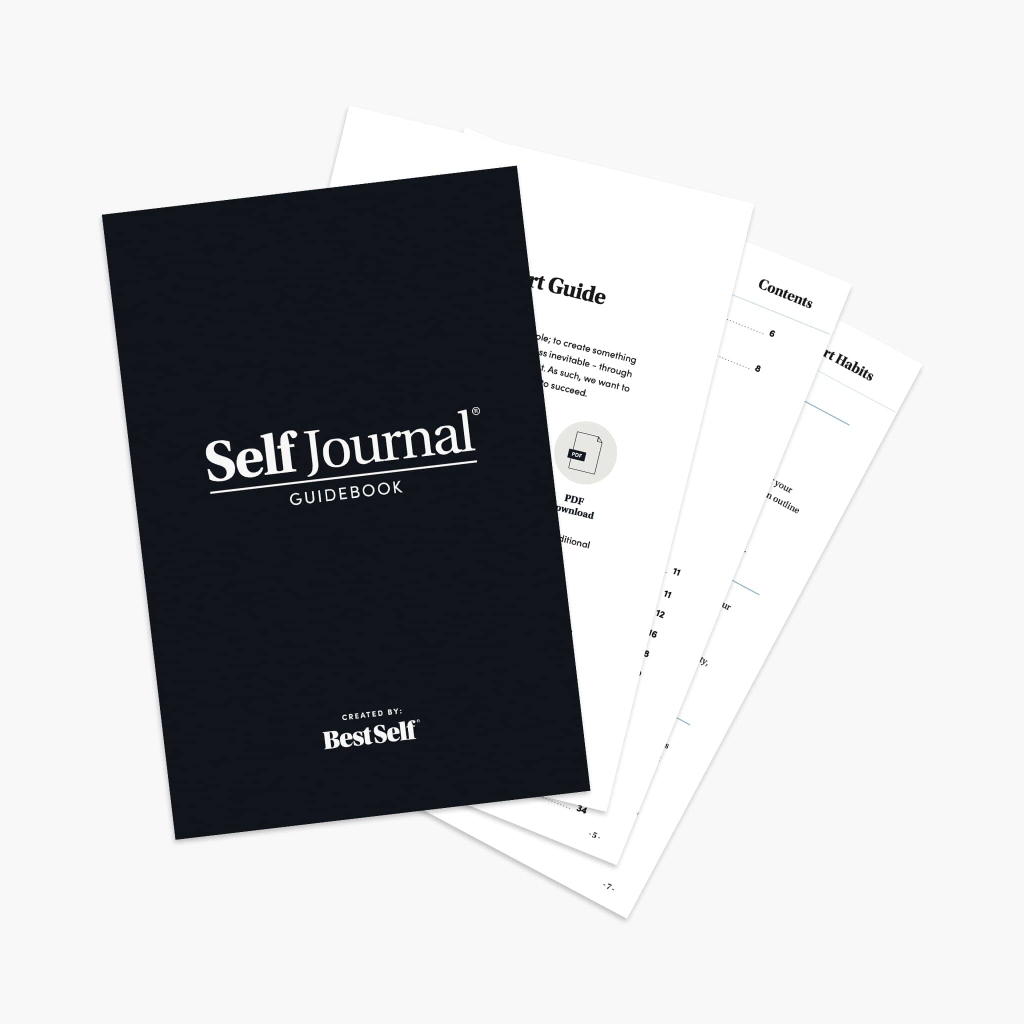 Self Journal Guidebook (digital download) Digital Download BestSelf Co.