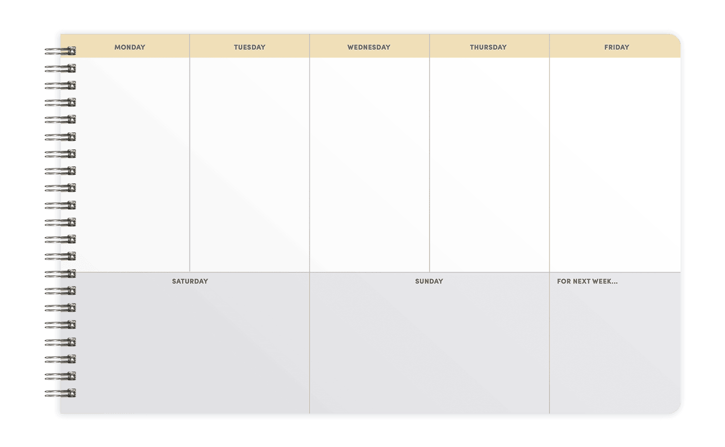 Weekly planner