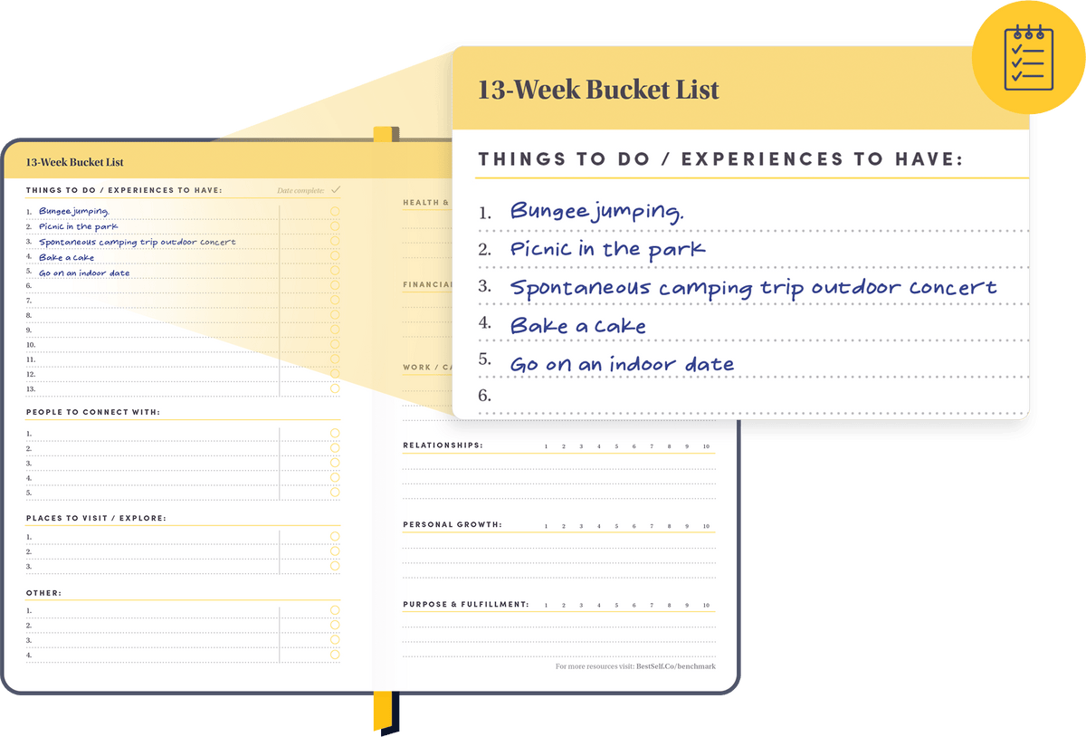 13 Week Goals Layout.pdf Getting started with your Self Journal | BestSelf Co.