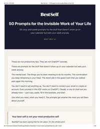 50 Prompts for the Invisible Work of Your Life cover