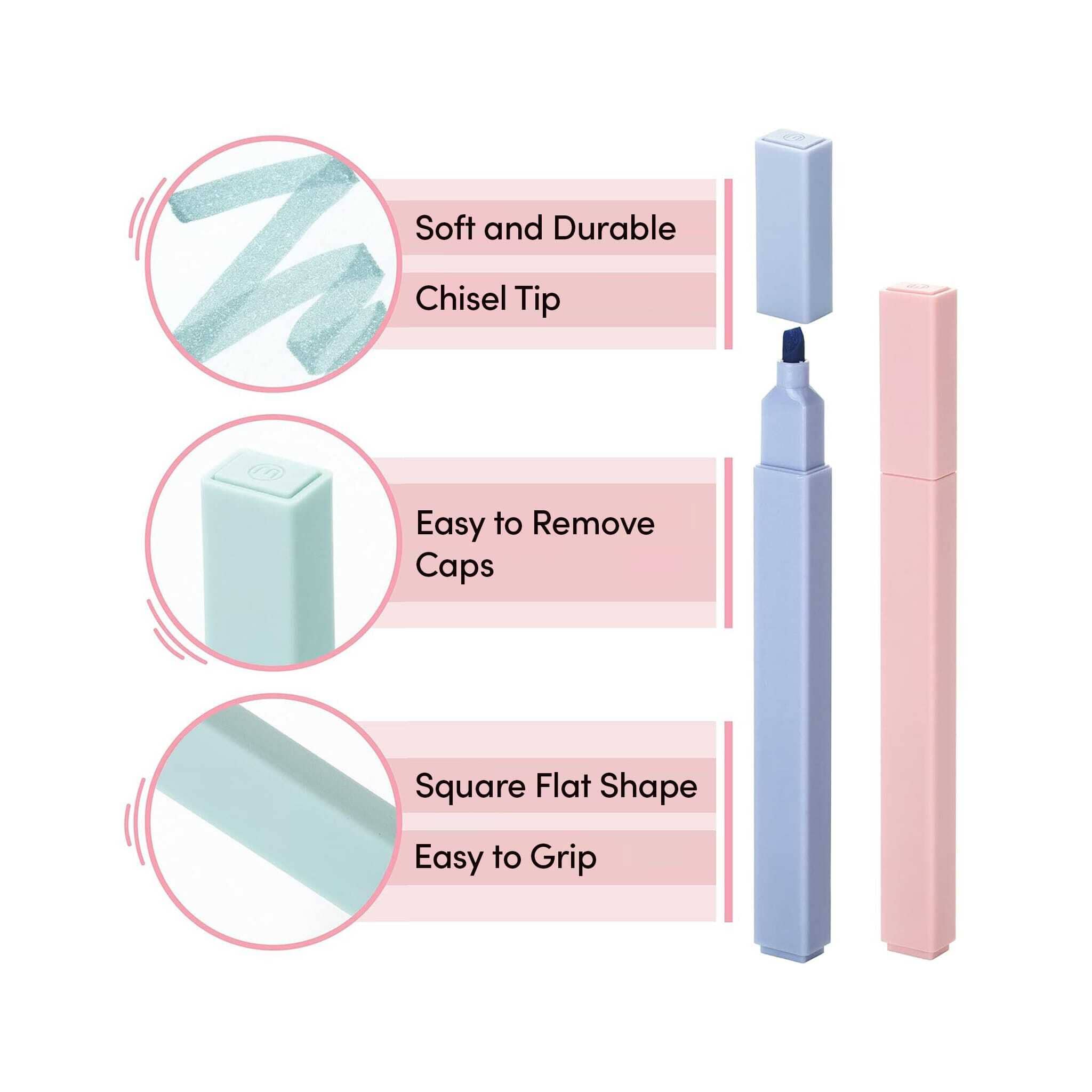 6-Pack Pastel Highlighter Set Gift BestSelf Co.