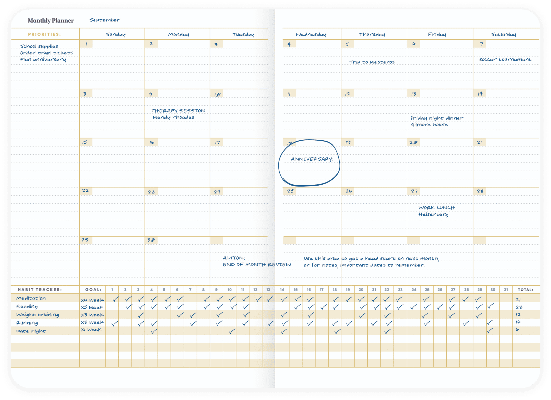 Monthly Planner