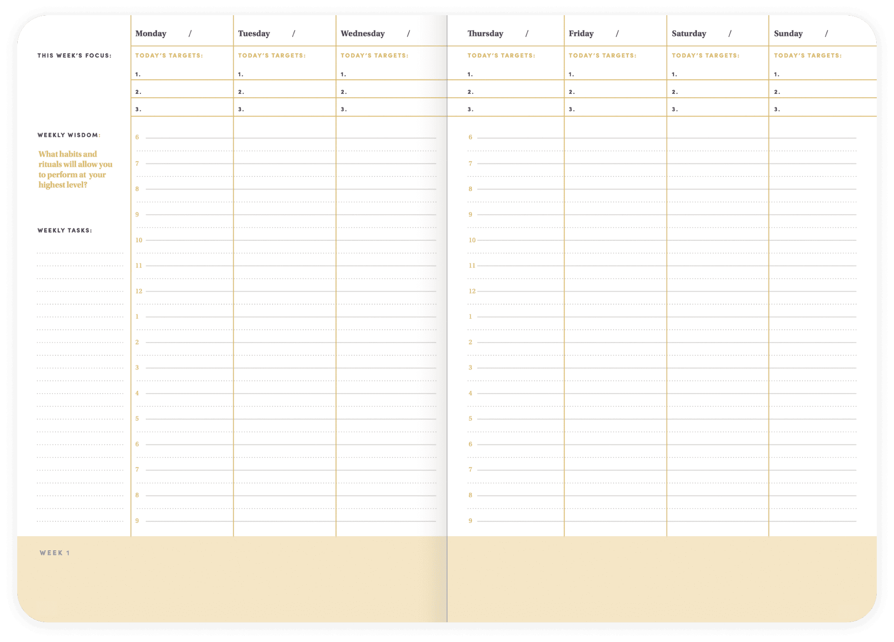 Weekly and Daily Planning