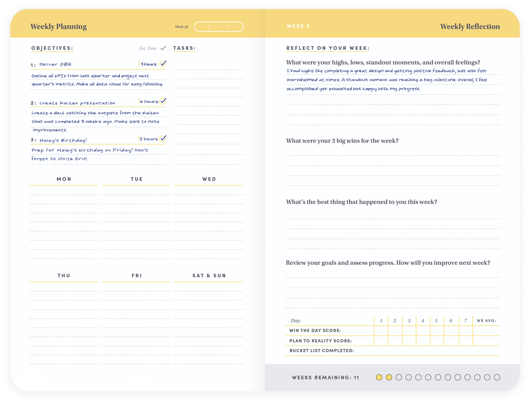 Weekly Planning