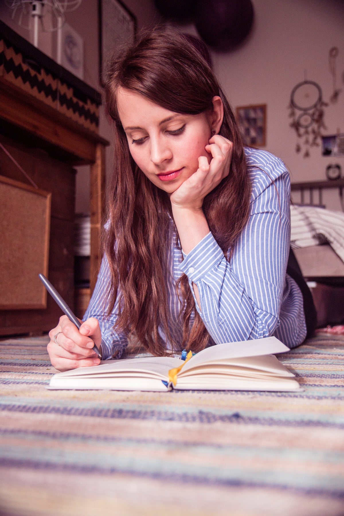 Self Journal 2018 Person Writing on Journal 37