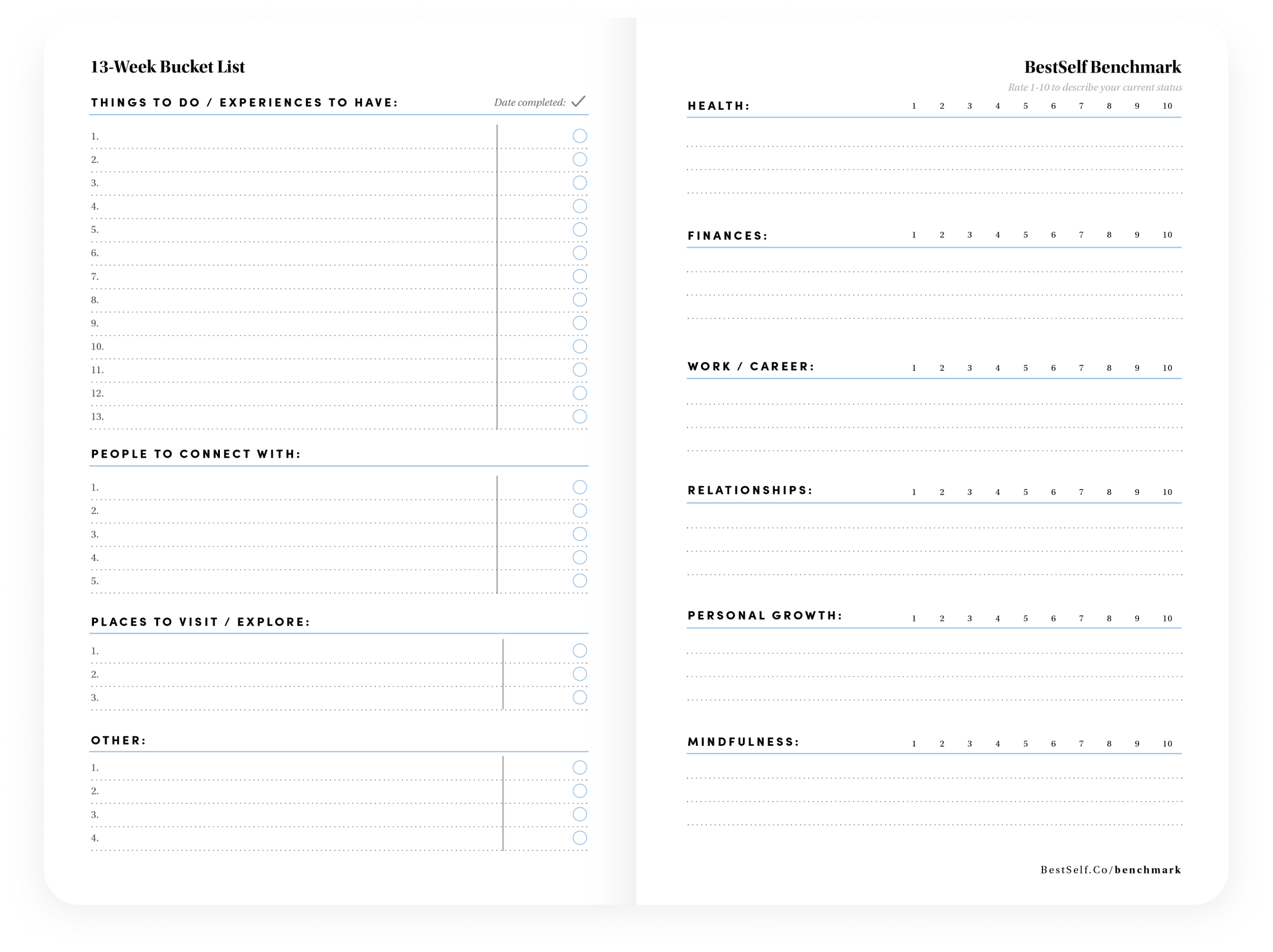 Self Journal - Goal Setting Planner | BestSelf Co.