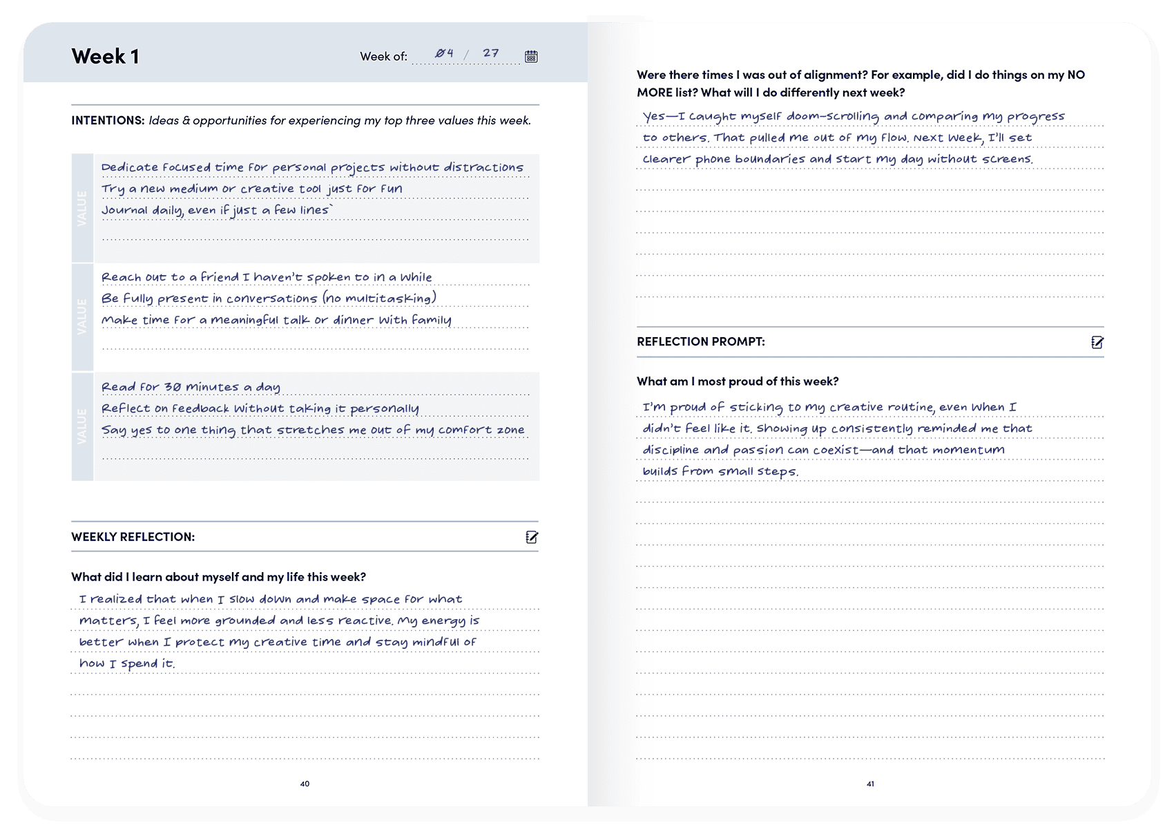 Core Values Journal – BestSelf Co.