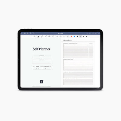 BestSelf Planner GoodNotes App Template (Digital Download)
