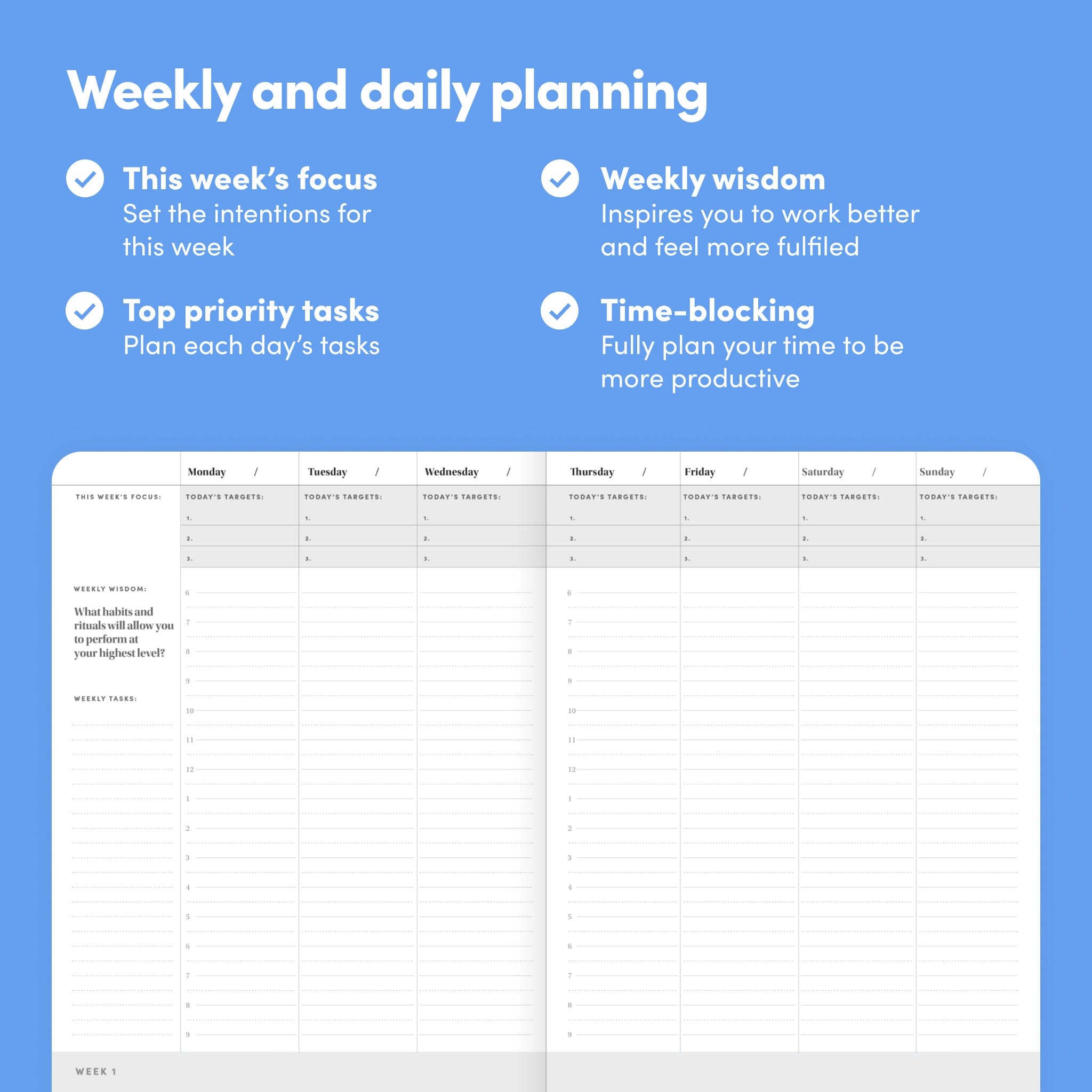 BestSelf Planner - Undated 2024 - 2025 Planner | BestSelf Co.