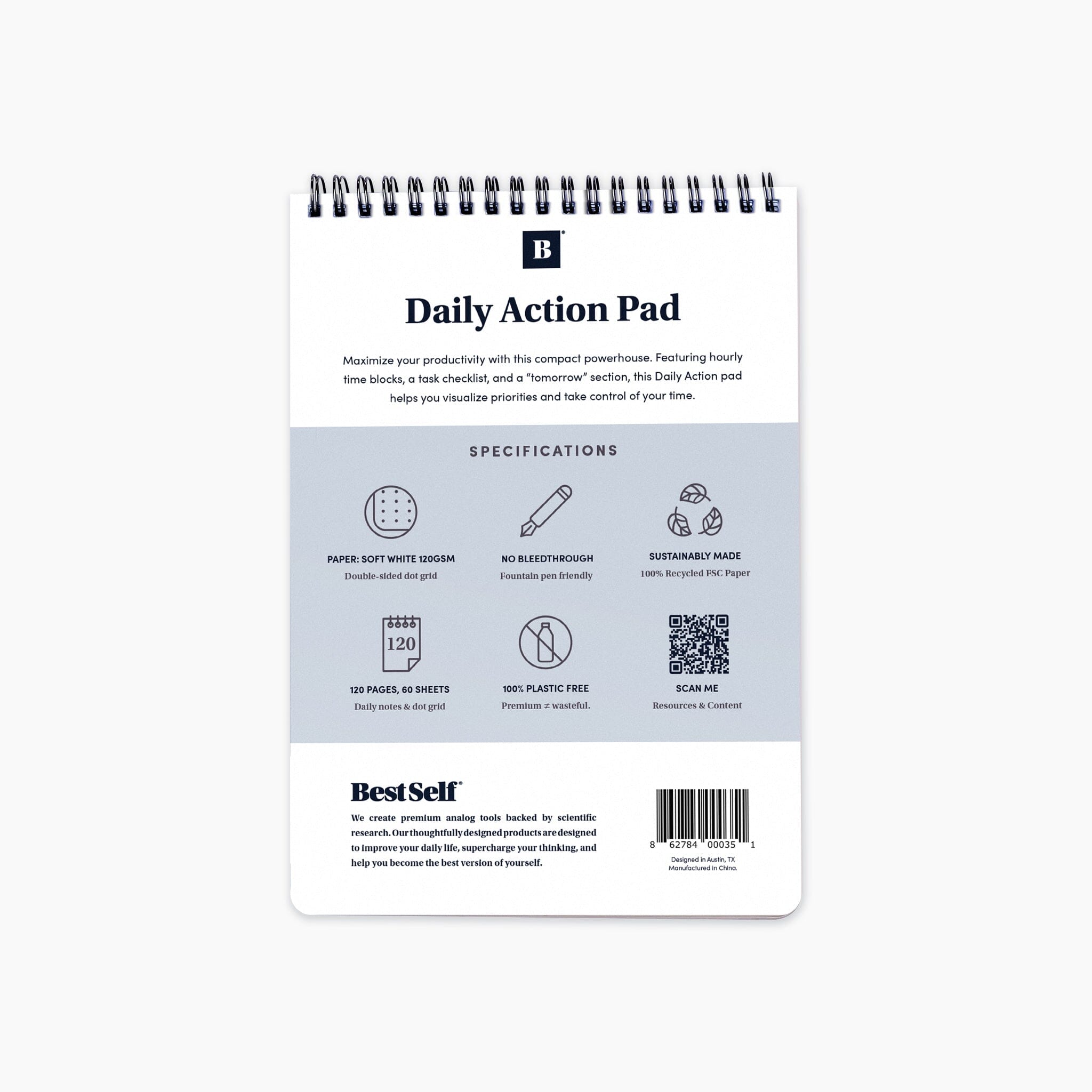 Daily Action Pad Notebooks & Notepads Professional Growth