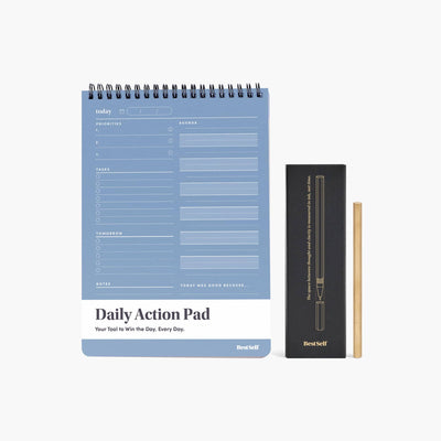 Daily Action Pad Writing Set Bundle BestSelf Co. - BestSelf Co.