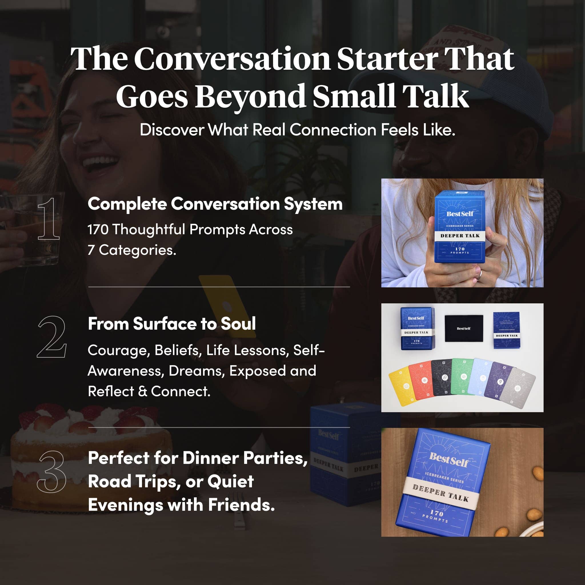 Deeper Talk Deck Card Deck Social Connection