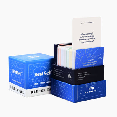Deeper Talk Deck Card Deck Social Connection - BestSelf Co.
