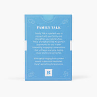Family Talk Deck Card Deck Kids + Family