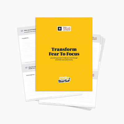Fear to Focus Journaling Prompts (Digital Download) Digital Download BestSelf Co. - BestSelf Co.