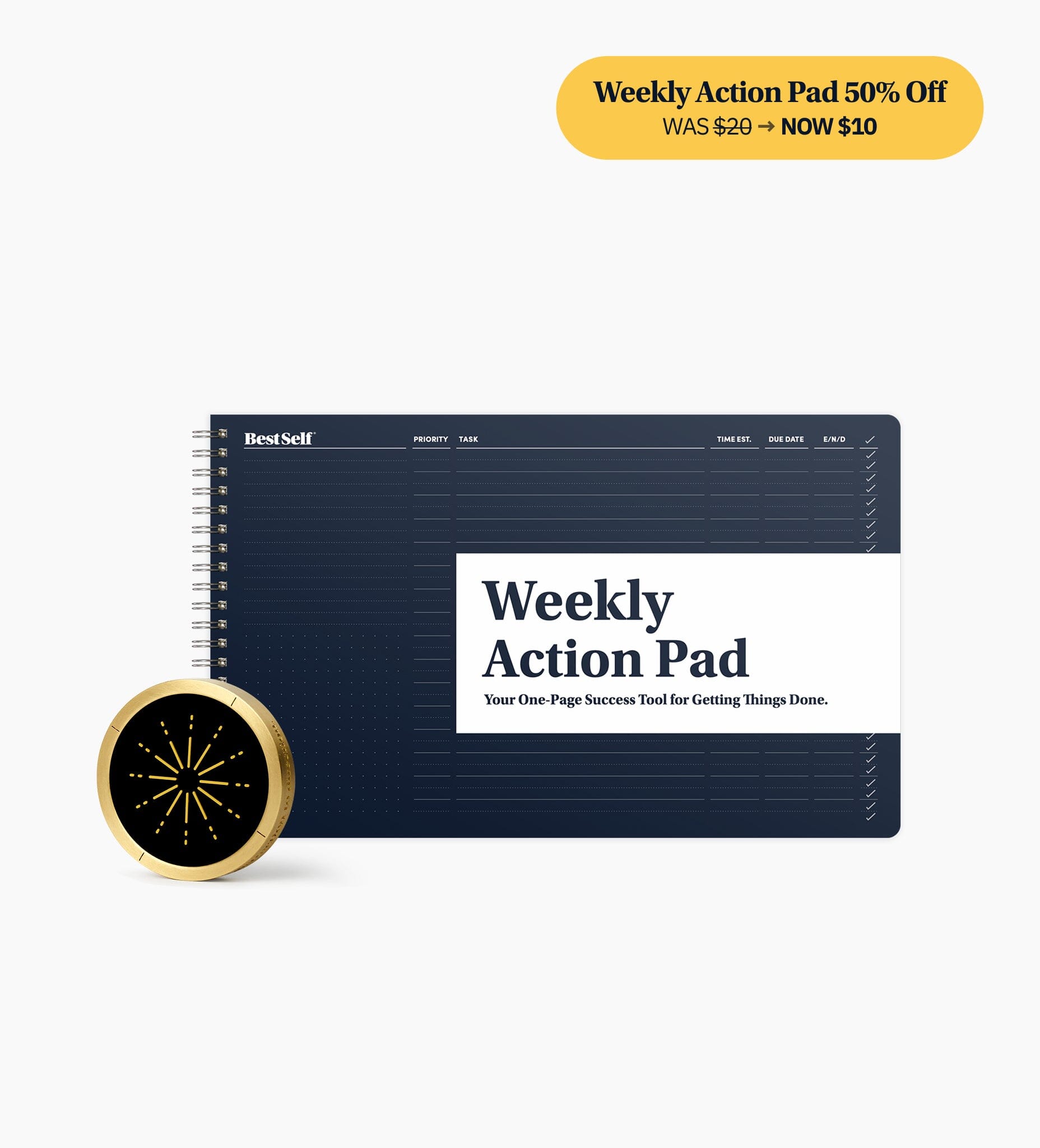 Helm + Weekly Action Pad Bundle BestSelf Co.