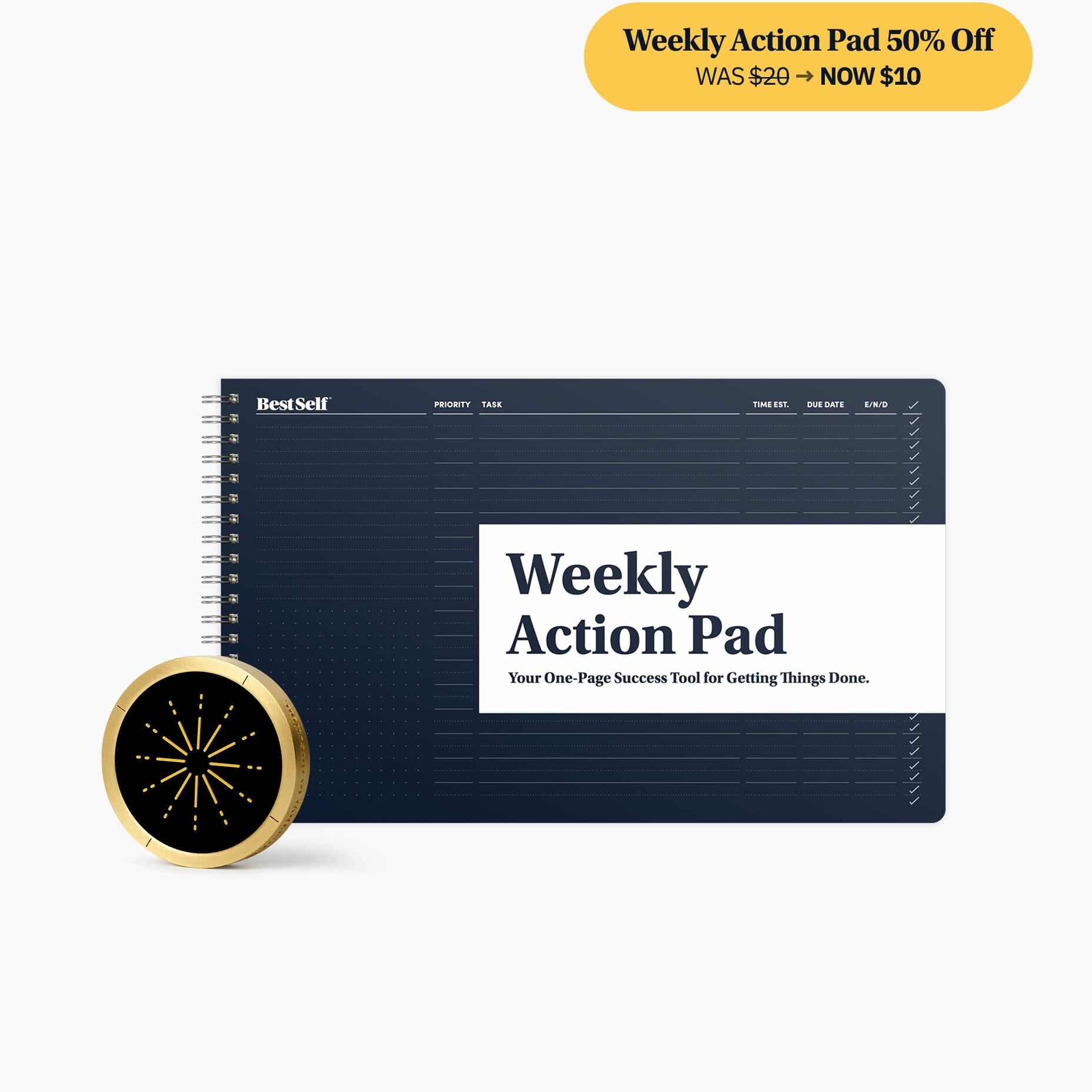 Helm + Weekly Action Pad Bundle BestSelf Co.