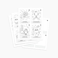 Kids Color In Affirmation Cards (Digital Download) Digital Download Kids + Family