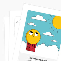 Kids Color In Affirmation Cards (Digital Download) Digital Download Kids + Family