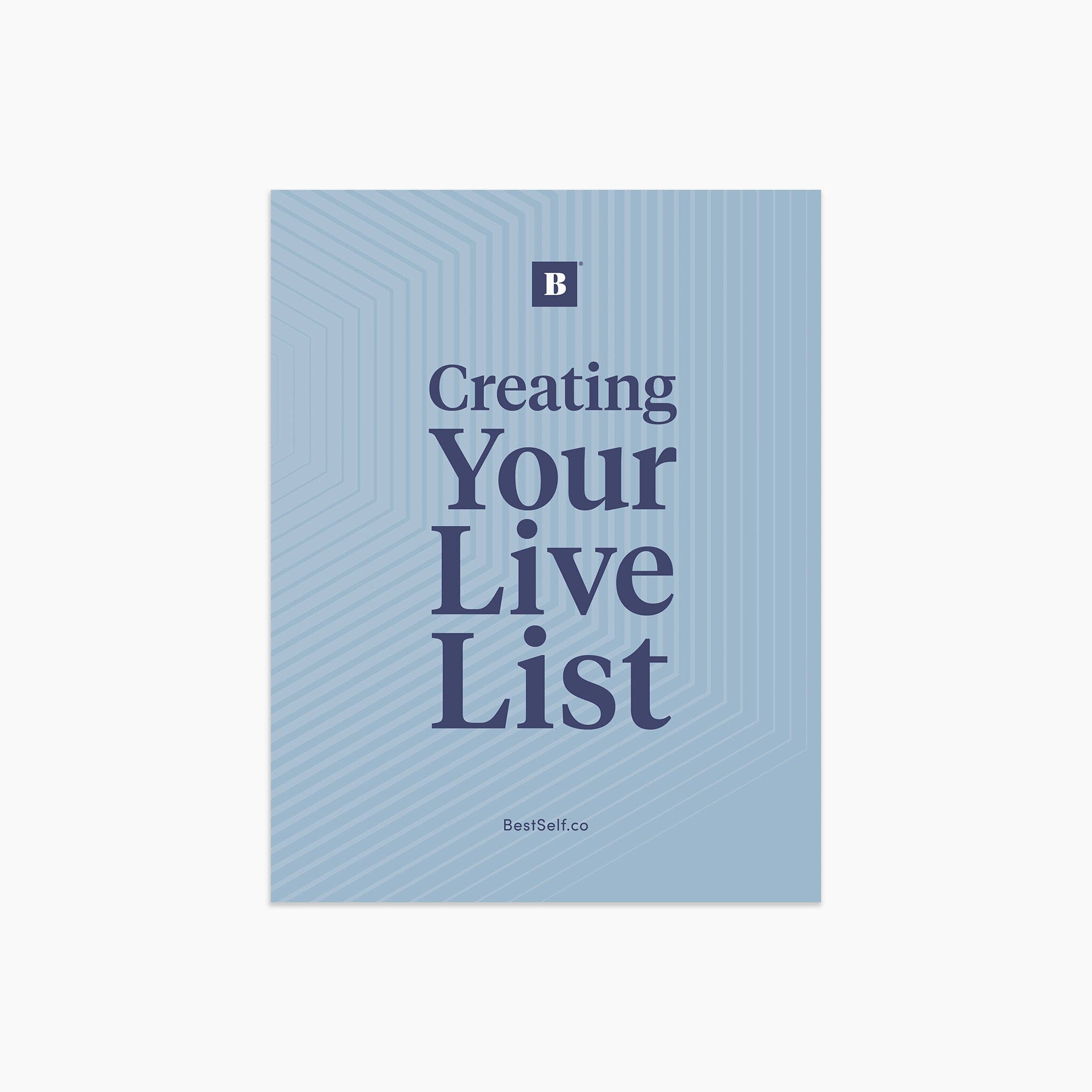 Live List Workbook (Digital Download) Digital Download Personal Growth