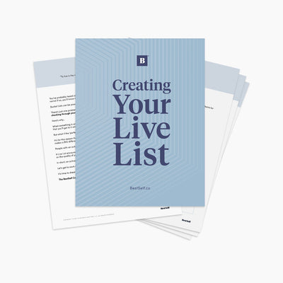 Live List Workbook (Digital Download) Digital Download Personal Growth - BestSelf Co.