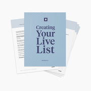 Live List Workbook (Digital Download)