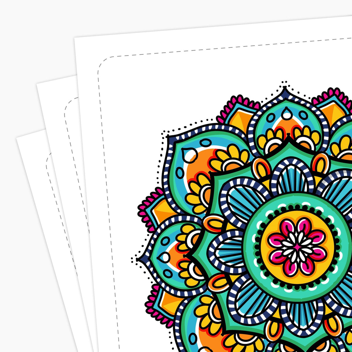 Mandalas & Affirmations. Mindfulness Coloring For Adults & Teens (Digital Download) Digital Download Personal Growth