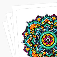 Mandalas & Affirmations. Mindfulness Coloring For Adults & Teens (Digital Download) Digital Download Personal Growth