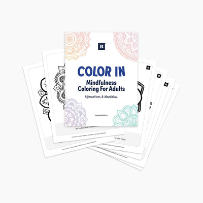 Mandalas & Affirmations. Mindfulness Coloring For Adults & Teens (Digital Download)