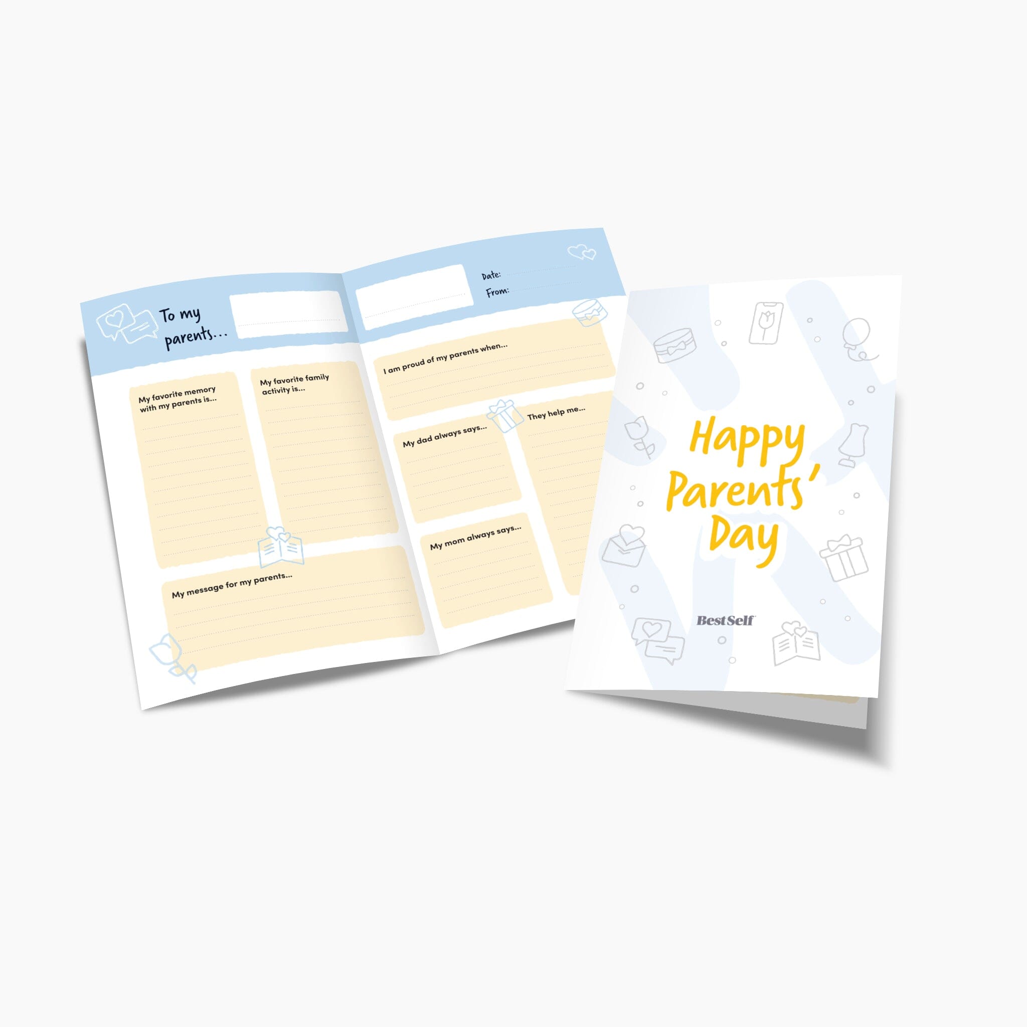 Parents' Day Activity Card Digital Download BestSelf Co.