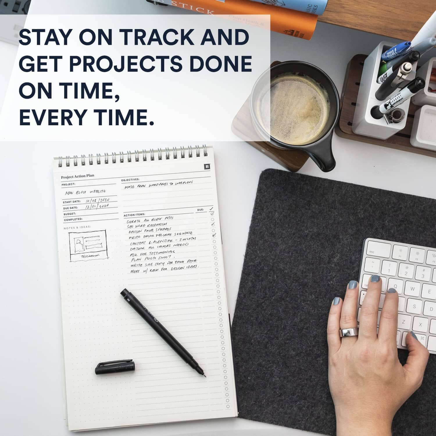 Project Action Pad: Organize Tasks and Boost Productivity – BestSelf Co.
