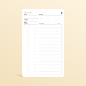 Project Action Pad - worksheet exercise – BestSelf Co.