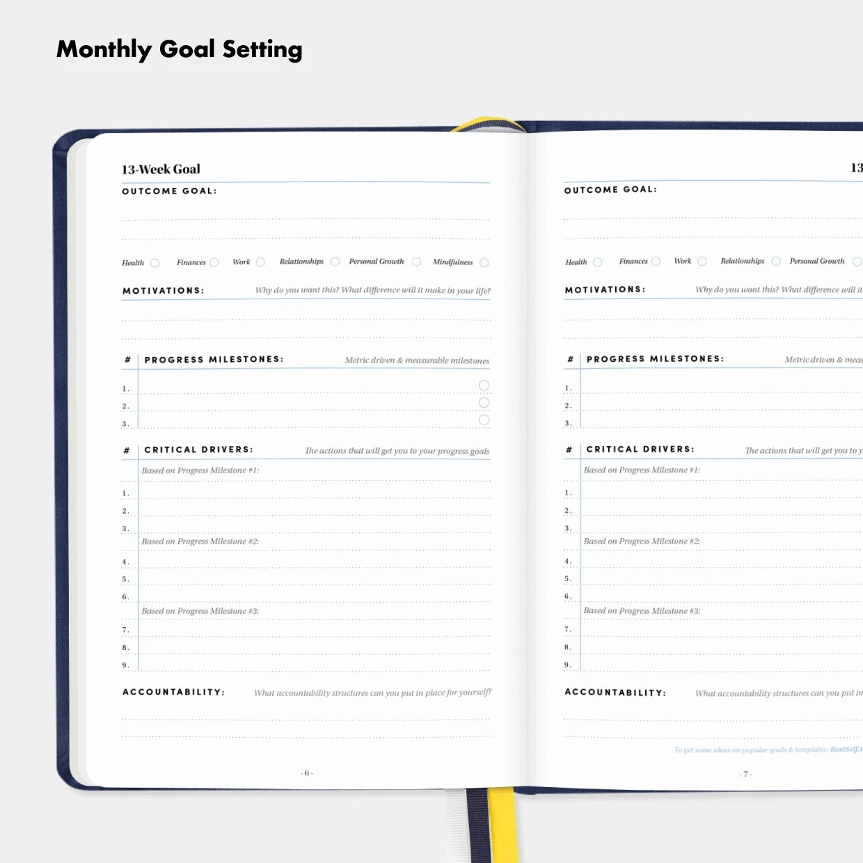 Self Journal - Goal Setting Planner | BestSelf Co.