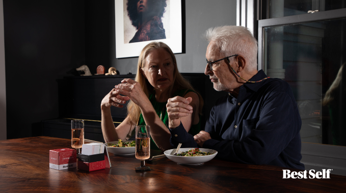 Senior couple using Intimacy Deck