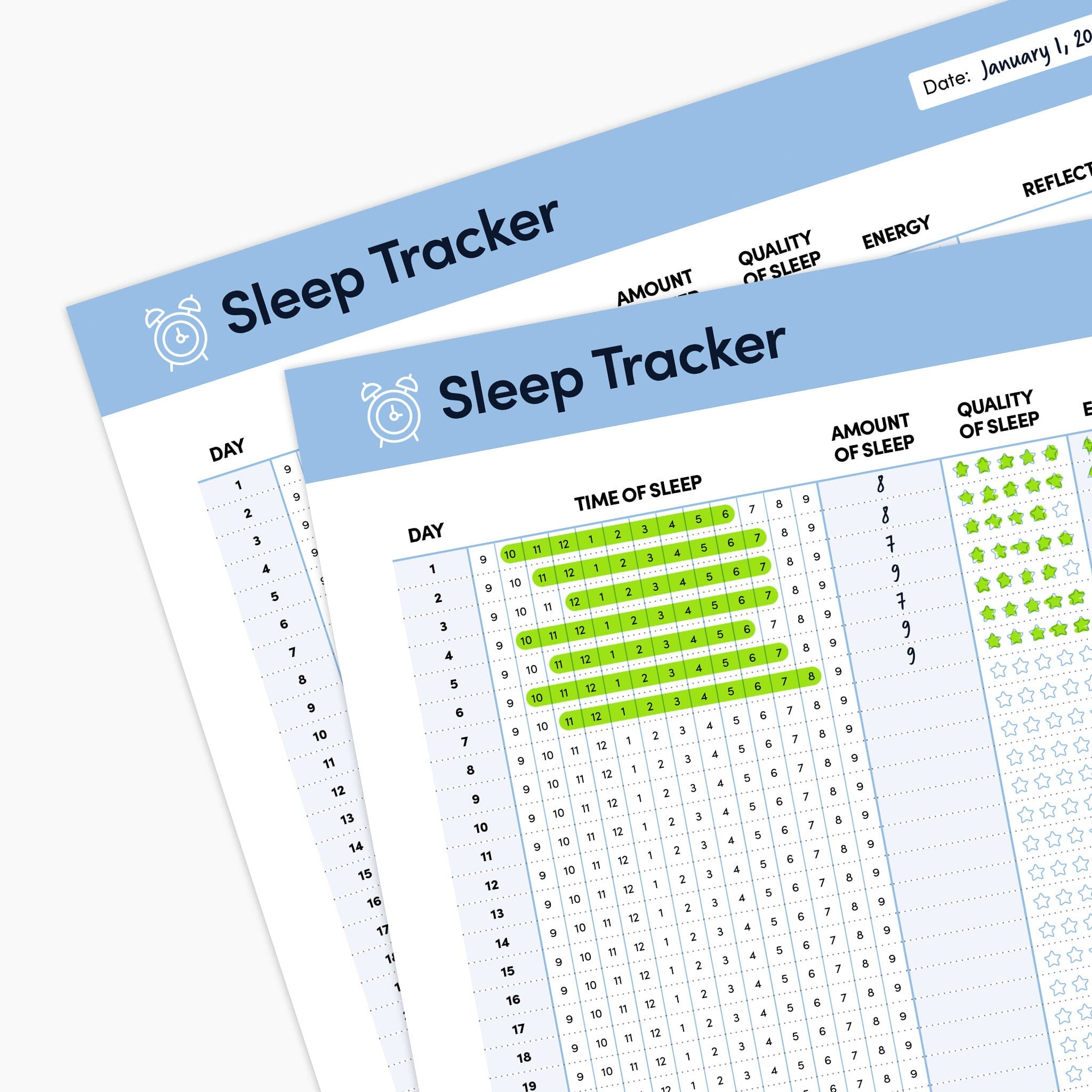 Sleep Tracker Digital Download | BestSelf – BestSelf Co.