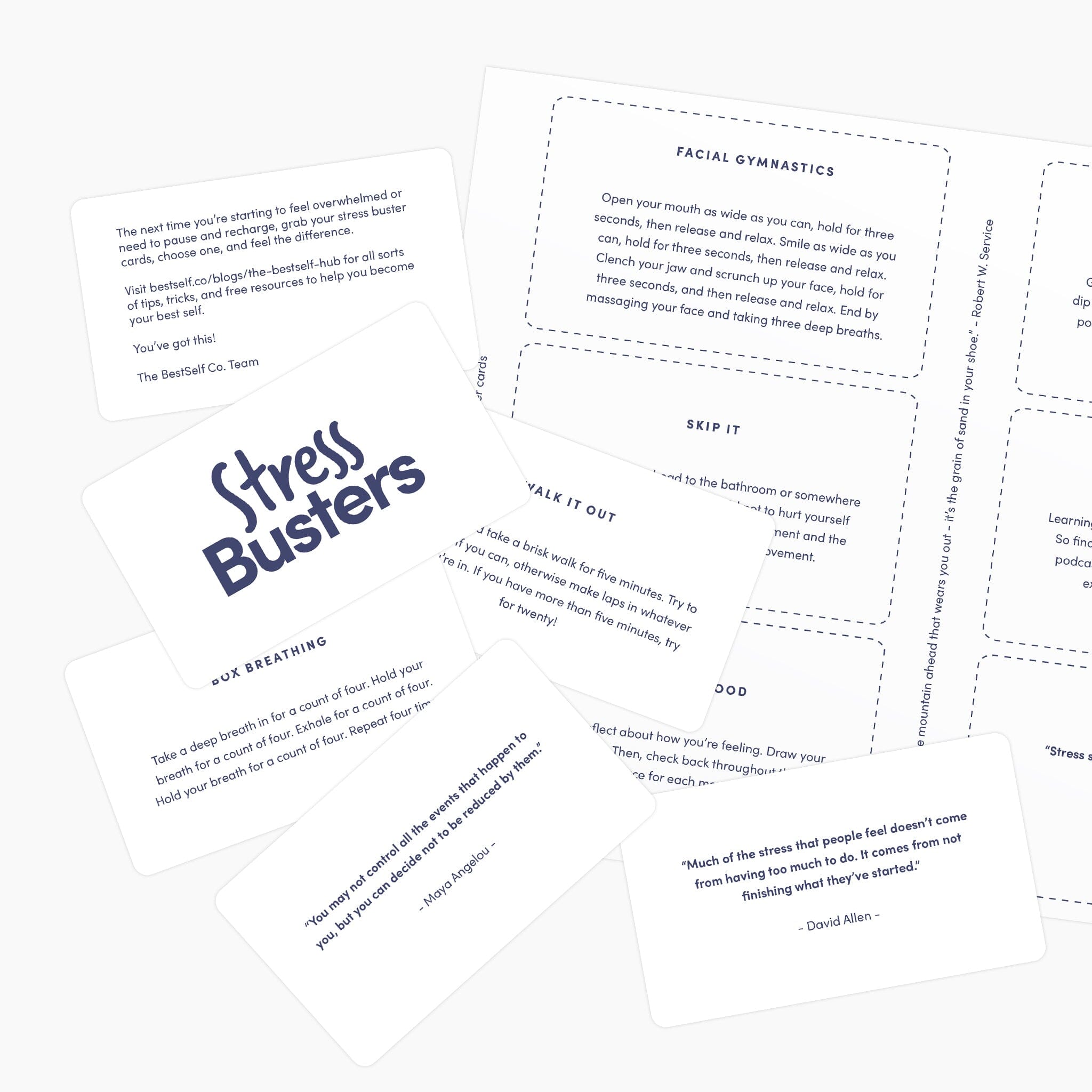 Stress Busters Action Cards (Digital Download) Digital Download Personal Growth