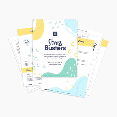 Stress Busters Action Cards (Digital Download) Digital Download Personal Growth - BestSelf Co.