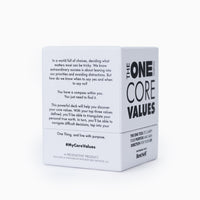The One Thing - Core Values Deck Card Deck Personal Growth