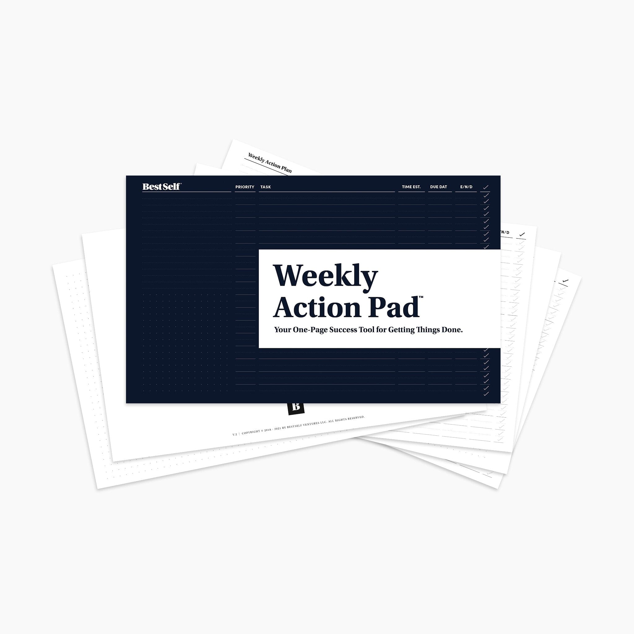 Weekly Action Pad (Digital Download) Digital Download Personal Growth