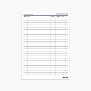 Weekly Action Pad for Remarkable Tablets (Digital Download) Digital Download Personal Growth - BestSelf Co.