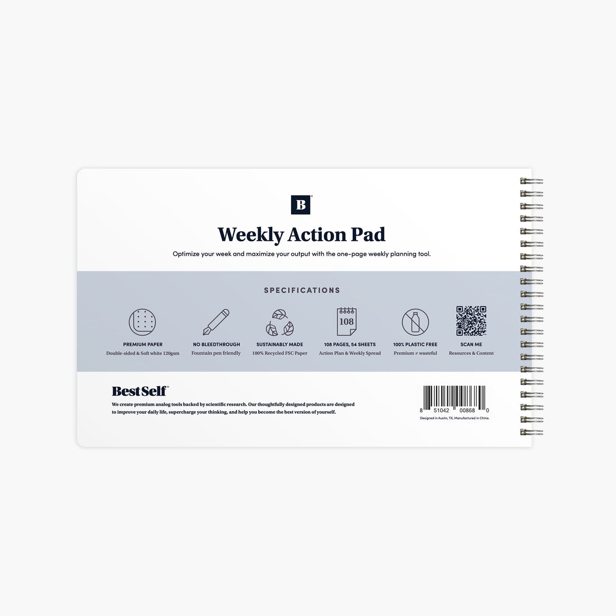 Weekly Action Pad Notebooks & Notepads Personal Growth