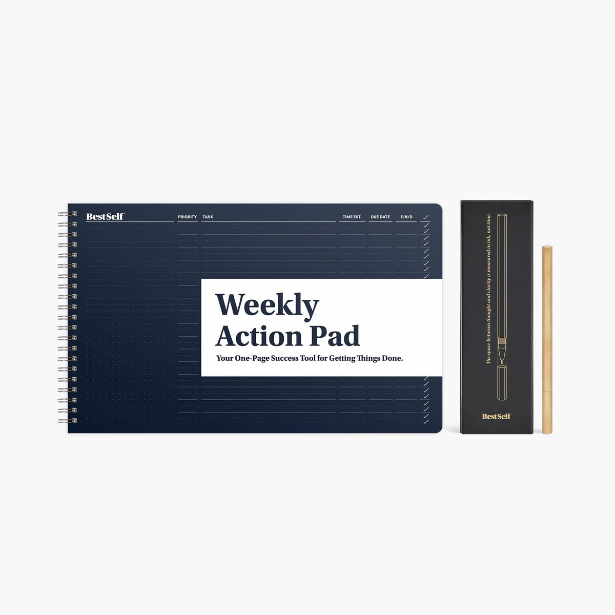 Weekly Action Pad Writing Set Bundle BestSelf Co.